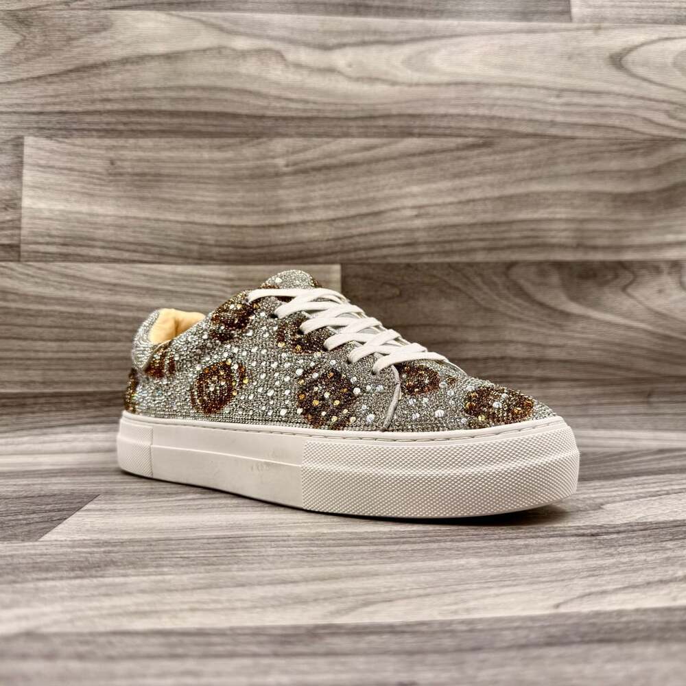 Betsey Johnson SB-SIDNY Rhinestone Leopard Print Platform Women’s Sneaker